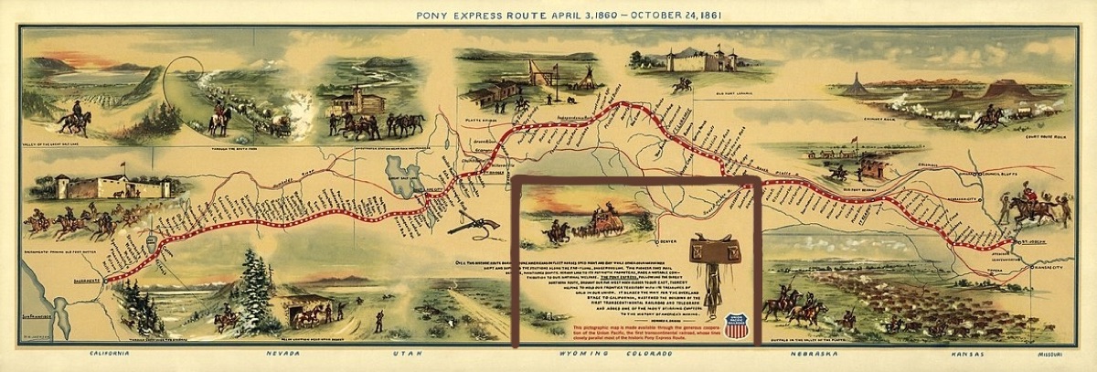 Pony Express Trail Map